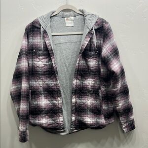 Dickies Plaid Quilted Jacket with Hood